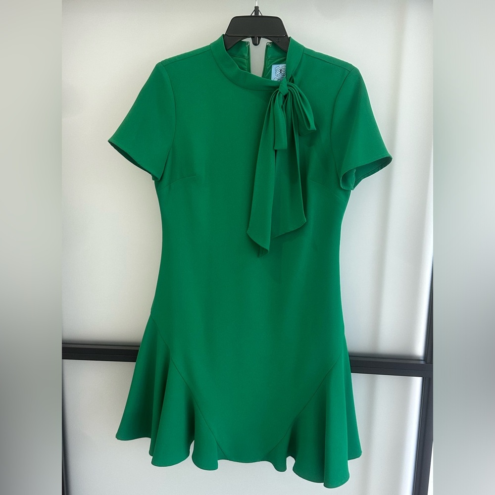CeCe Vibrant Green Mini Dress